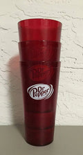 Red Plastic Tumblers Cups 24 oz D878