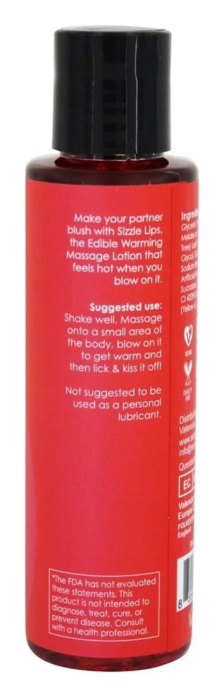 Strawberry Warming Edible Gel 125ml Q41551