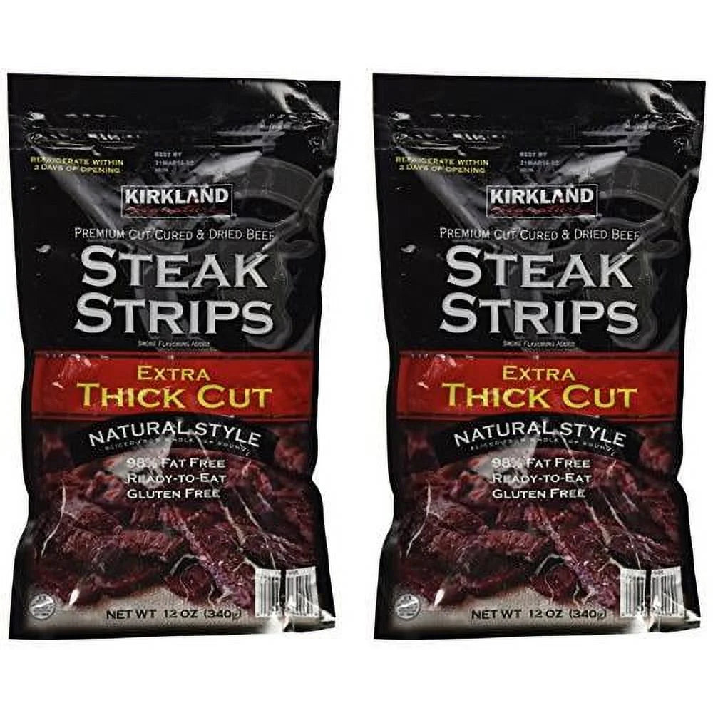 Steak Strips Jerky 12 Oz 2PAK Y88975