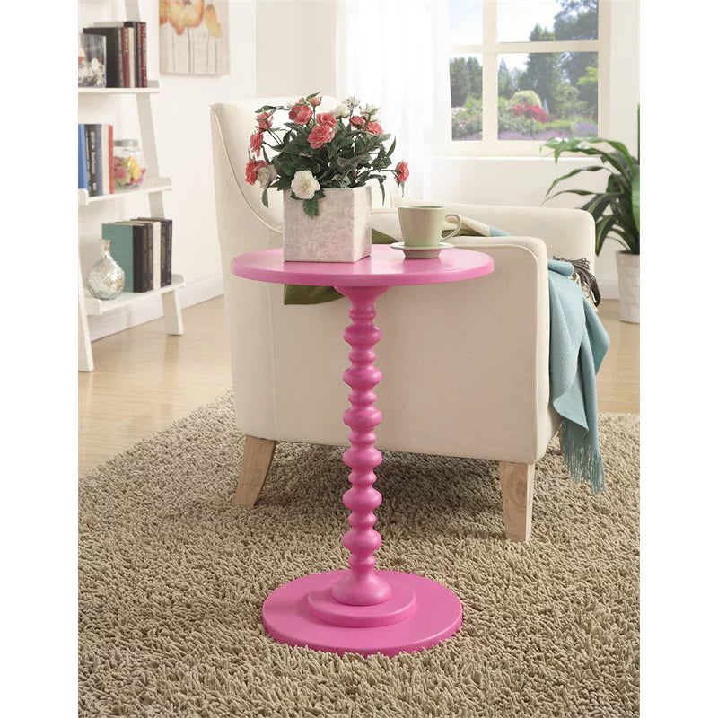 Pink Painted Spindle Table A478