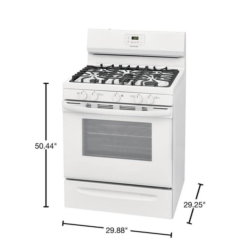 5-Burner Gas Range White F93061