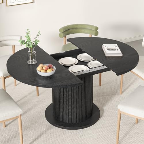 Round Dining Table for 2 with Wood Strip Base E646353