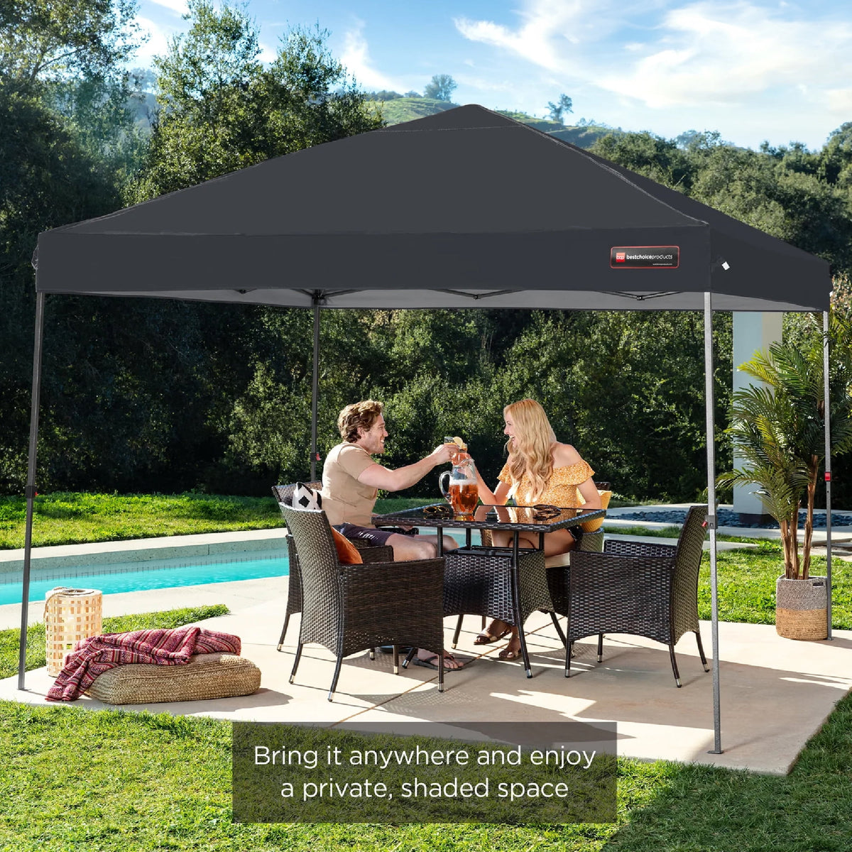 10x10ft Pop Up Canopy with Wheeled Case G59978