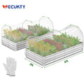 9x3x1 ft Galvanized Raised Garden Bed 2 Pack R449191