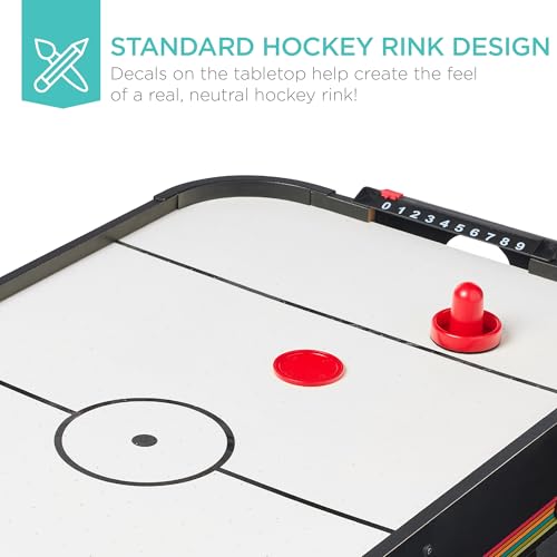 40in Portable Tabletop Air Hockey Arcade Table with 2 Strikers, 2 Pucks A5936