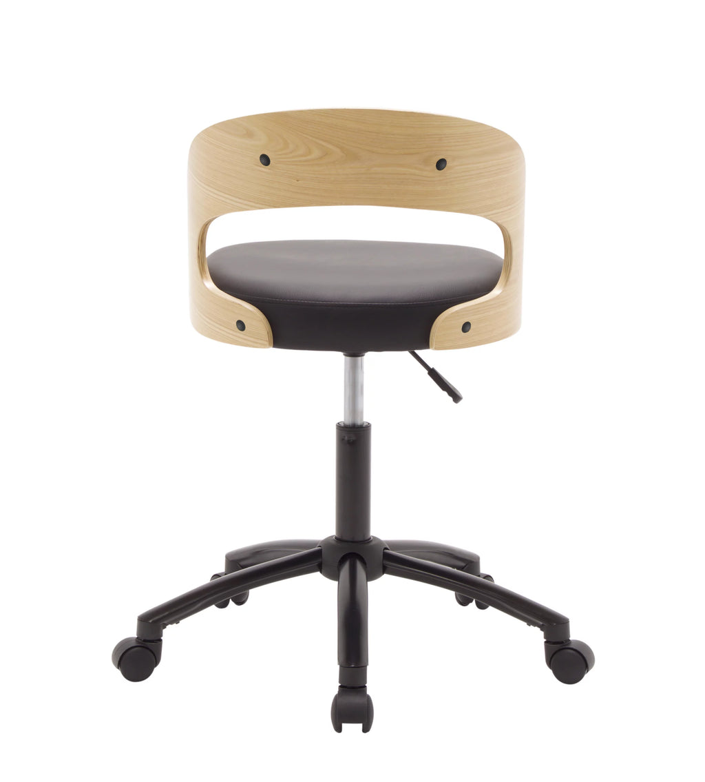 Ashwood Low Wood Back Swivel Office Chair I690