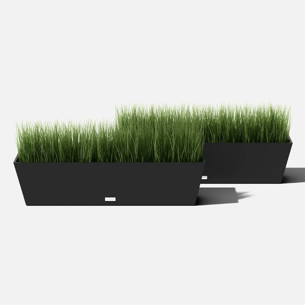 36" Plastic Planter 2-Pack Black M460