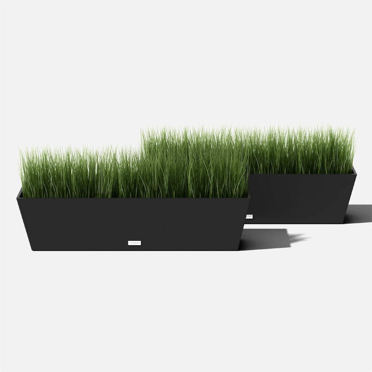 36" Plastic Planter 2-Pack Black M460