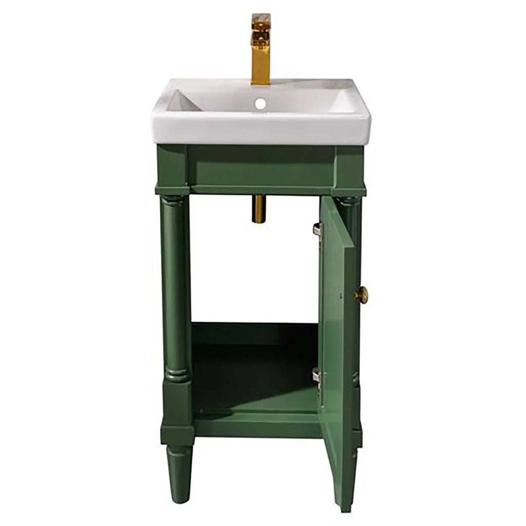 18" Green Sink Vanity M435