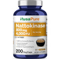 Nattokinase 4000 FU 800mg 200 Veggie Capsules U277542