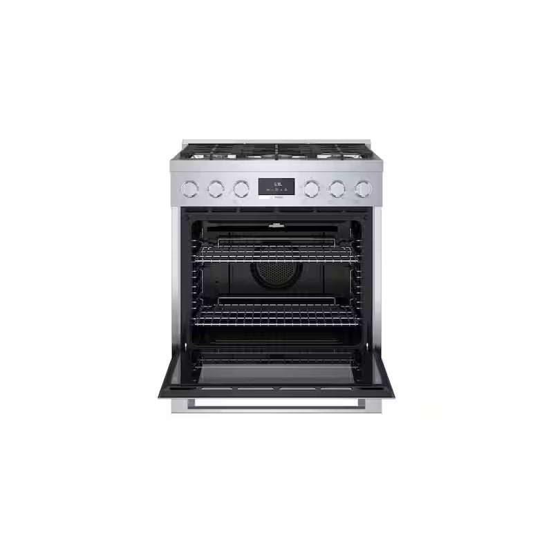 30 in. Dual Fuel Range with 5-Burners in Stainless Steel F1832