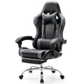 Grey Ergonomic Gaming Chair with Footrest B44021