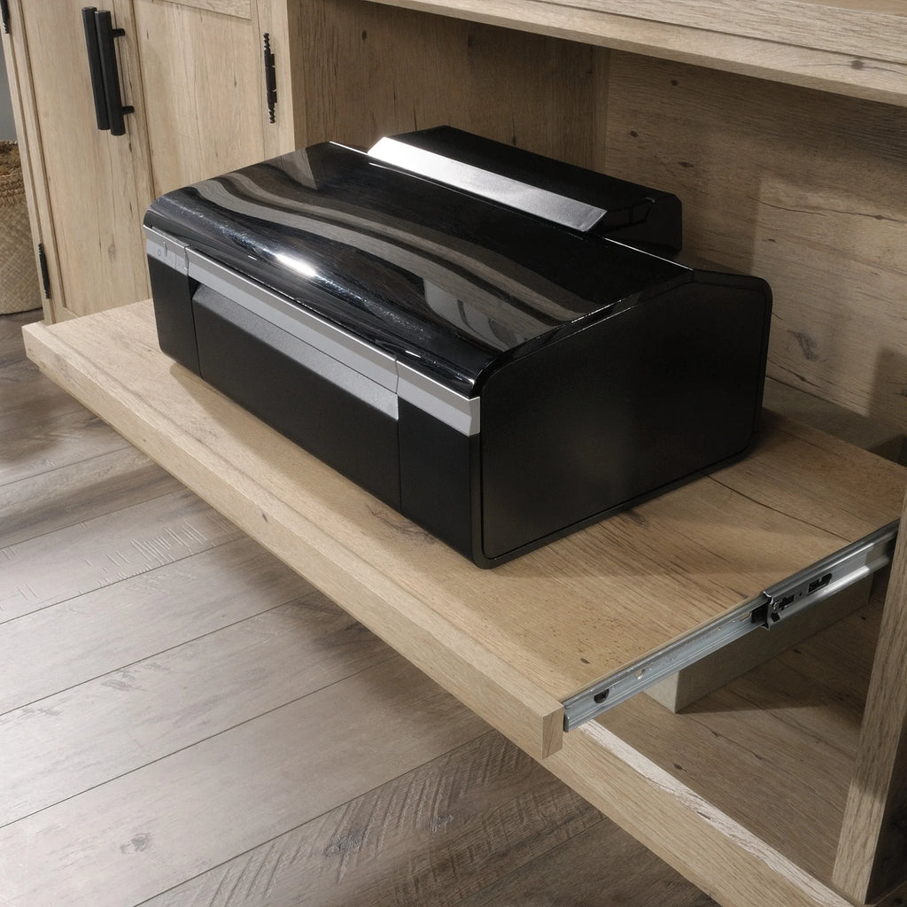 Prime Oak Engineered Wood Office Printer Credenza Z81685