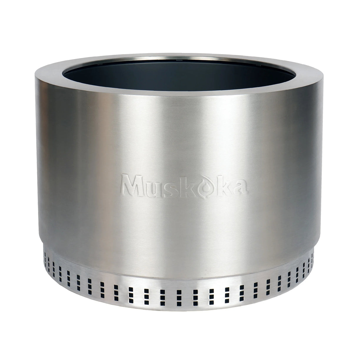 25 Stainless Steel Smokeless Wood Burning Fire Pit with Cover X504347