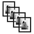 Black 8 in. x 10 in. Picture Frame Set of 4 B6741