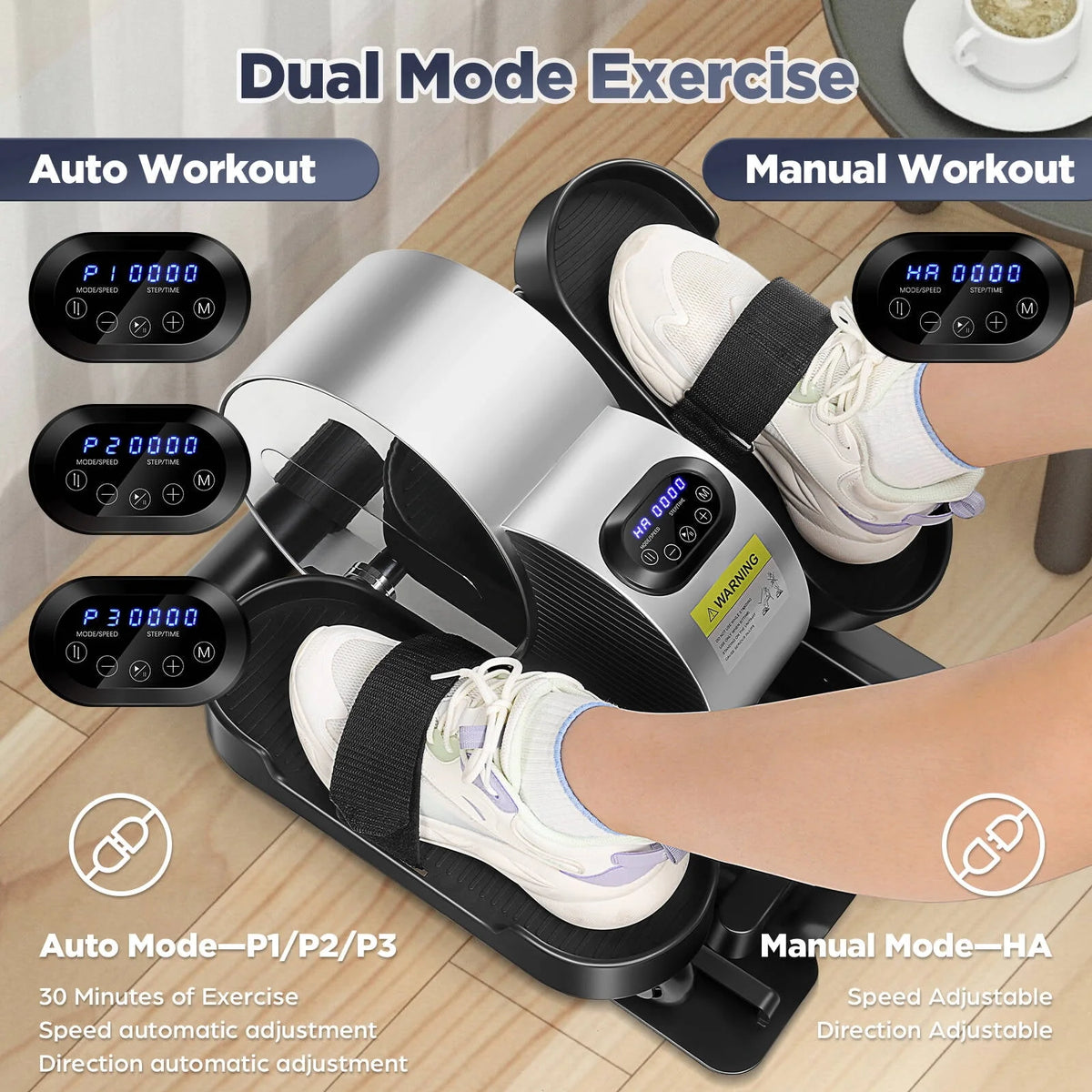Compact Seated Pedal Exerciser J986
