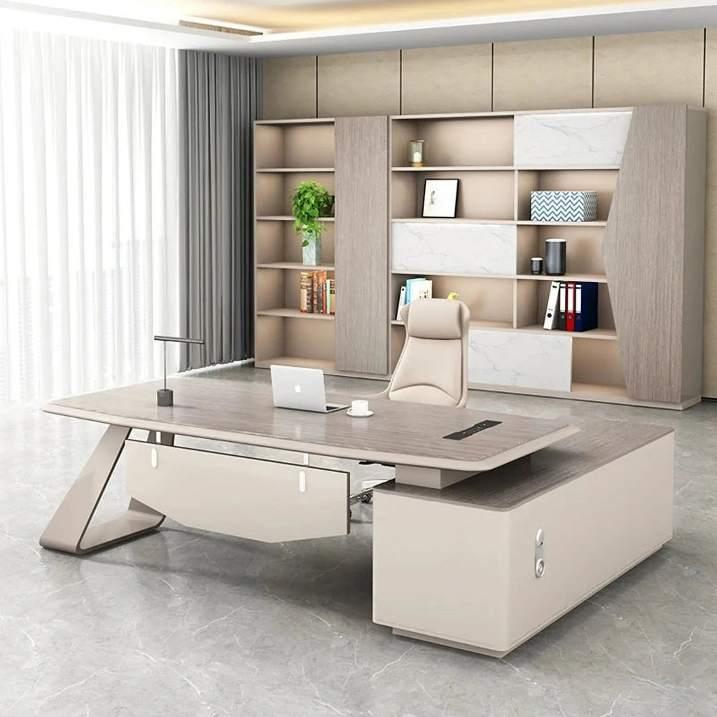 L Shaped Height Adjustable Computer Desk J330373