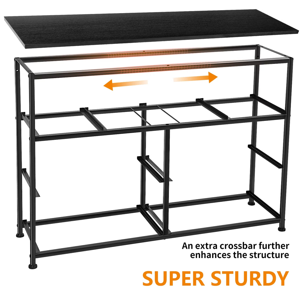 8 Drawer Fabric Dresser with Steel Frame and Wooden Top O30343