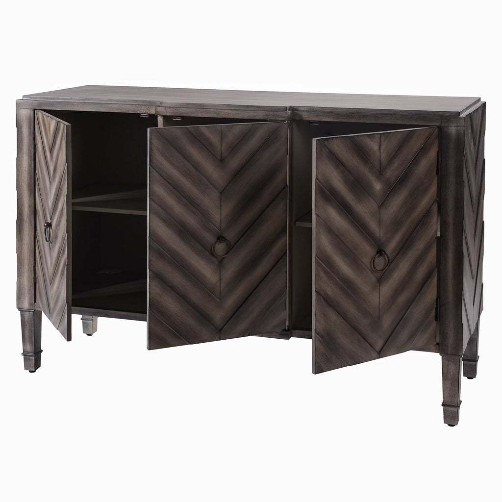 Reclaimed Wood 3-Door Console U14667