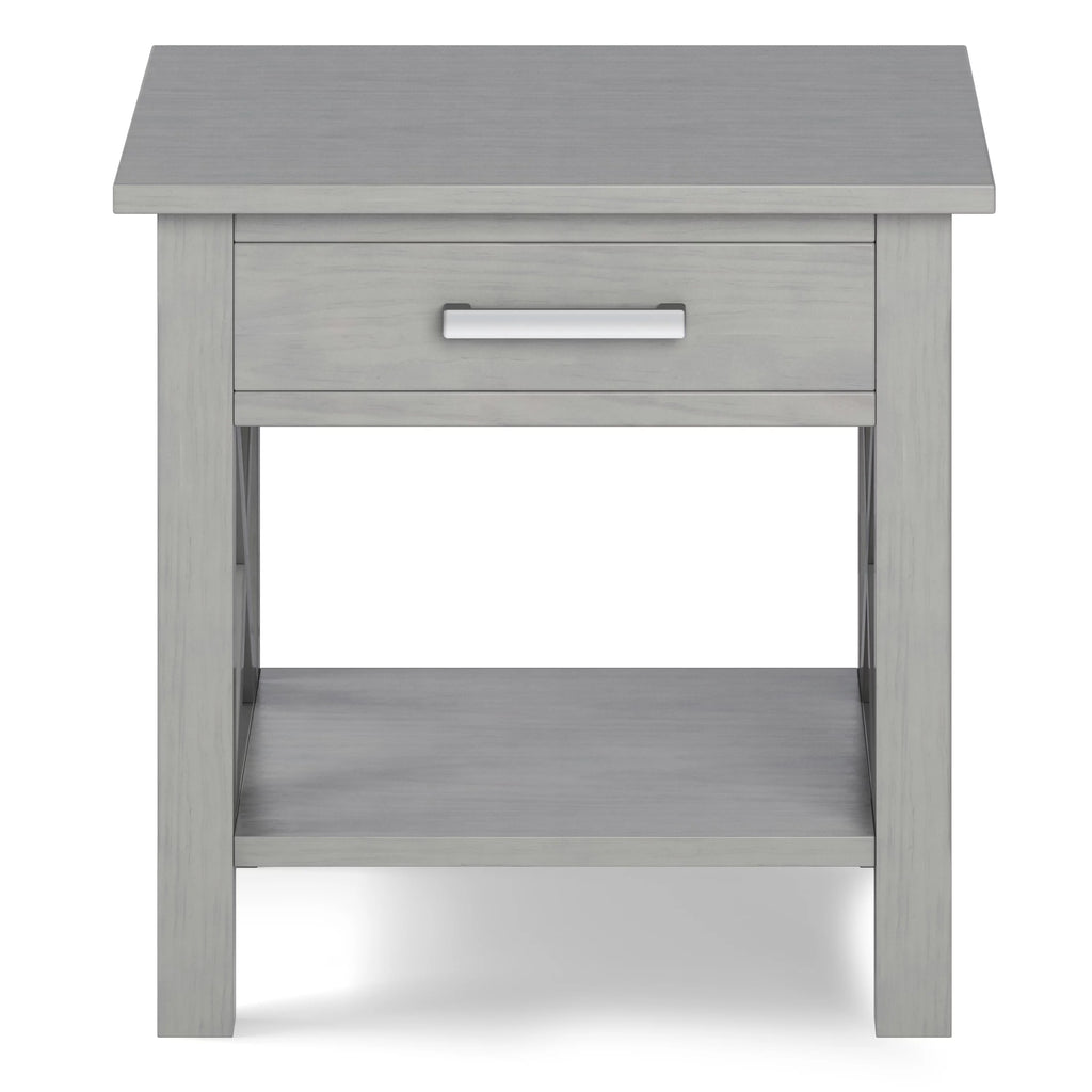 Fog Gray Square End Side Table S459