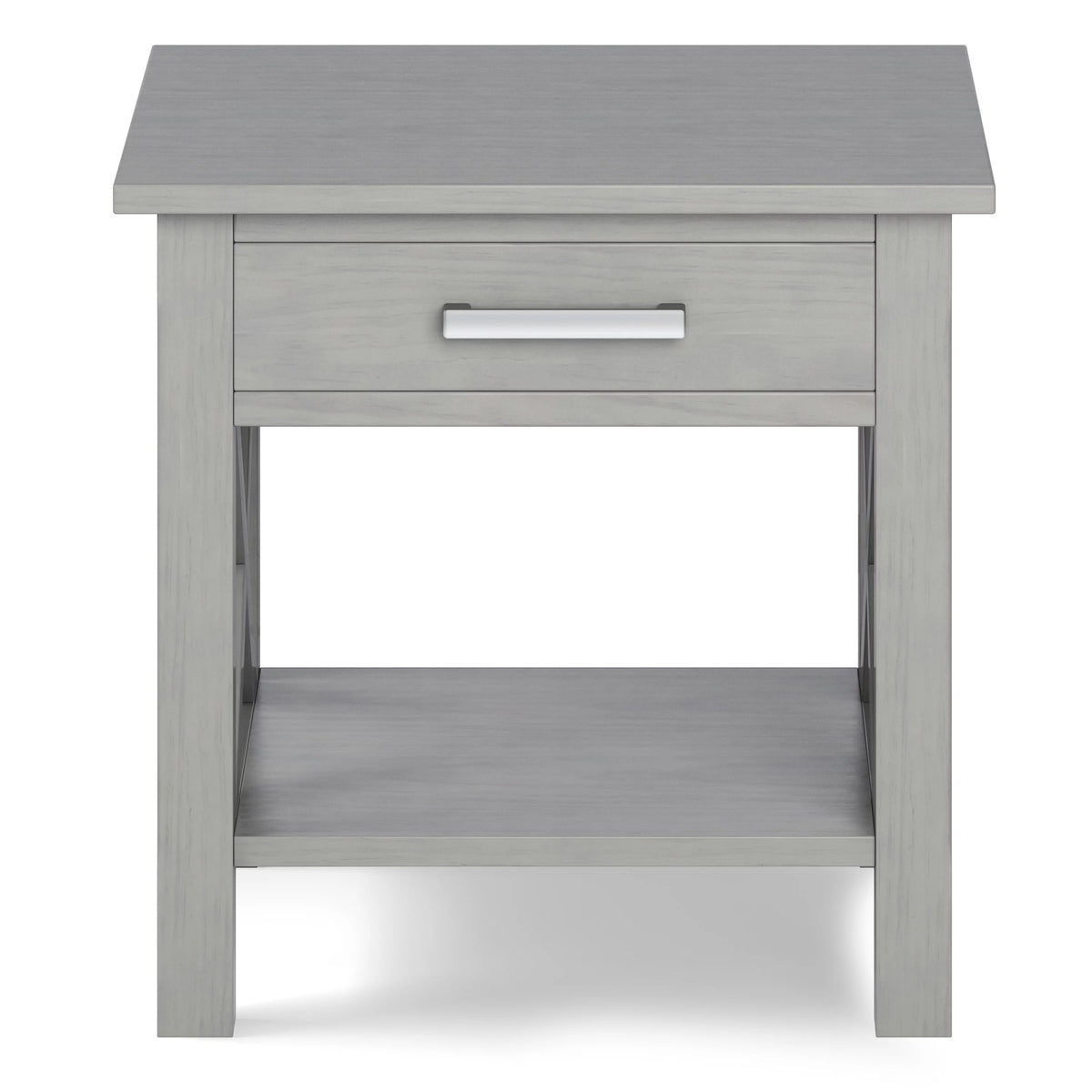Fog Gray Square End Side Table S459
