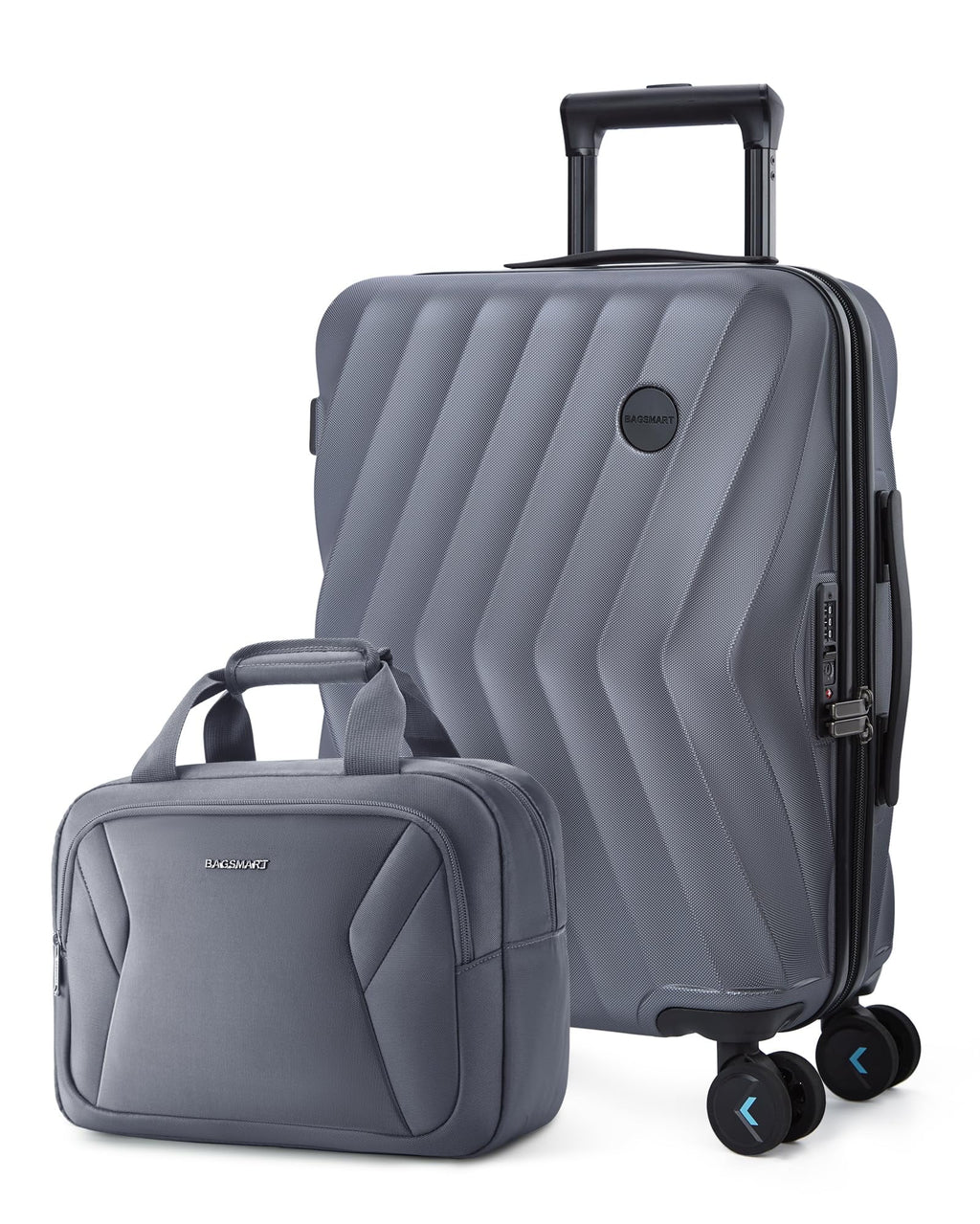 2 Piece Hardside Carry On Luggage Set with Spinner Wheels & TSA Lock S77259