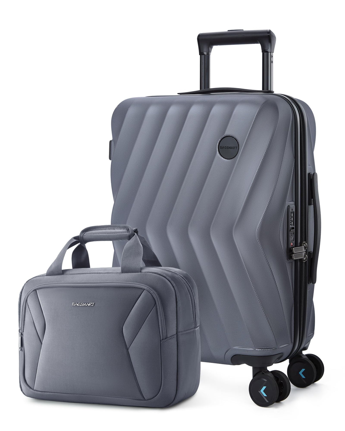 2 Piece Hardside Carry On Luggage Set with Spinner Wheels & TSA Lock S77259