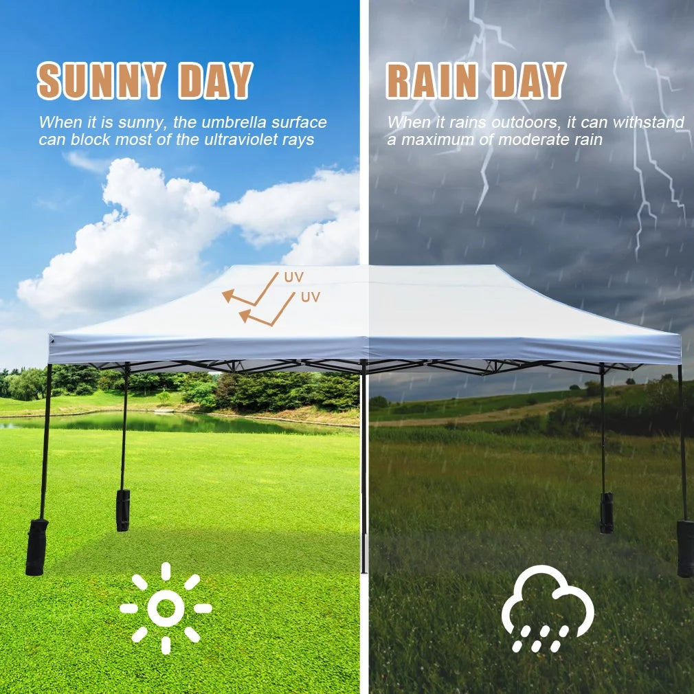 10x20 Pop Up Canopy Tent with Backpack Bag E3318