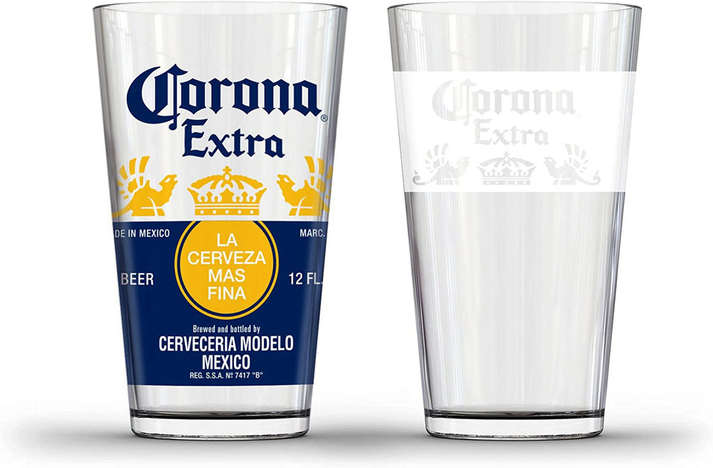 White Pub Glass Set of 2 W973