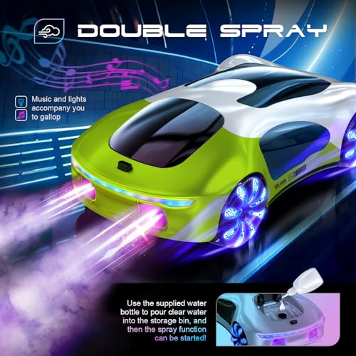 Remote Control Stunt Car with Light Spray & Sound U75589