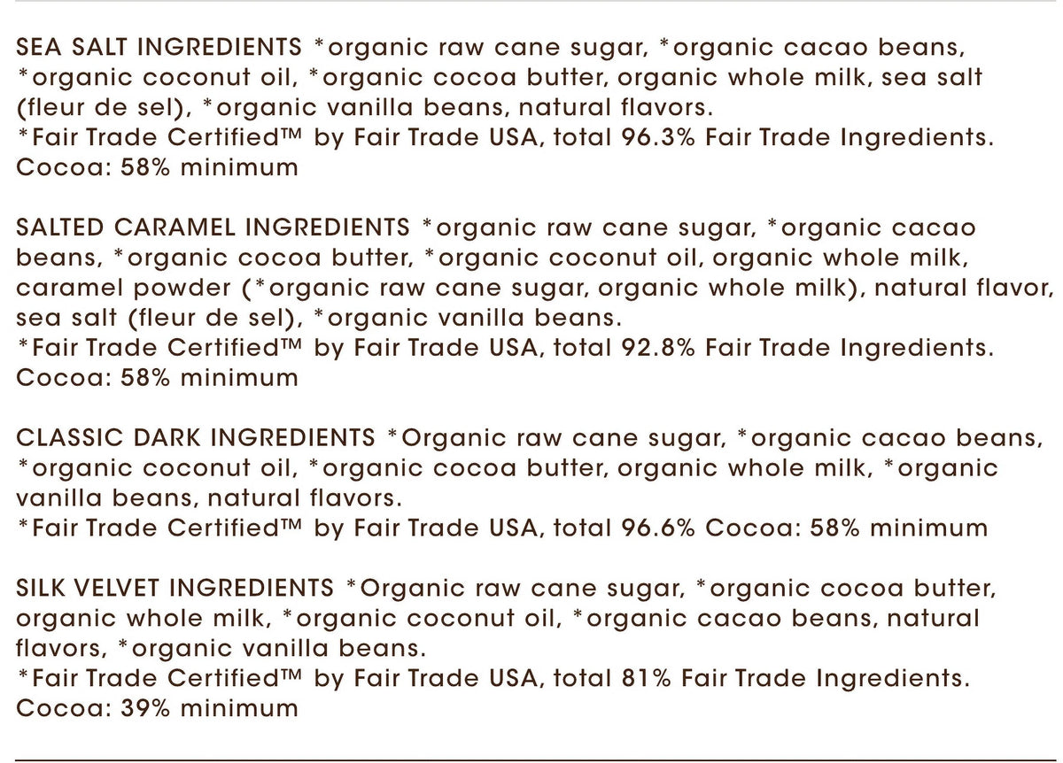 Organic Chocolate 60 Ct J700