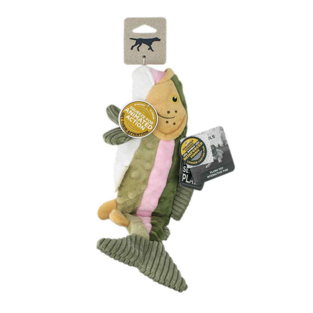 Animated Trout Dog Toy J958