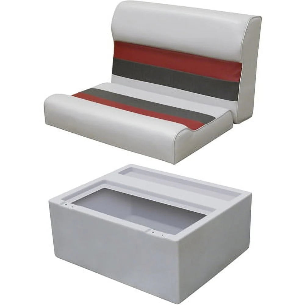 White Pontoon Bench Seat Base E253228