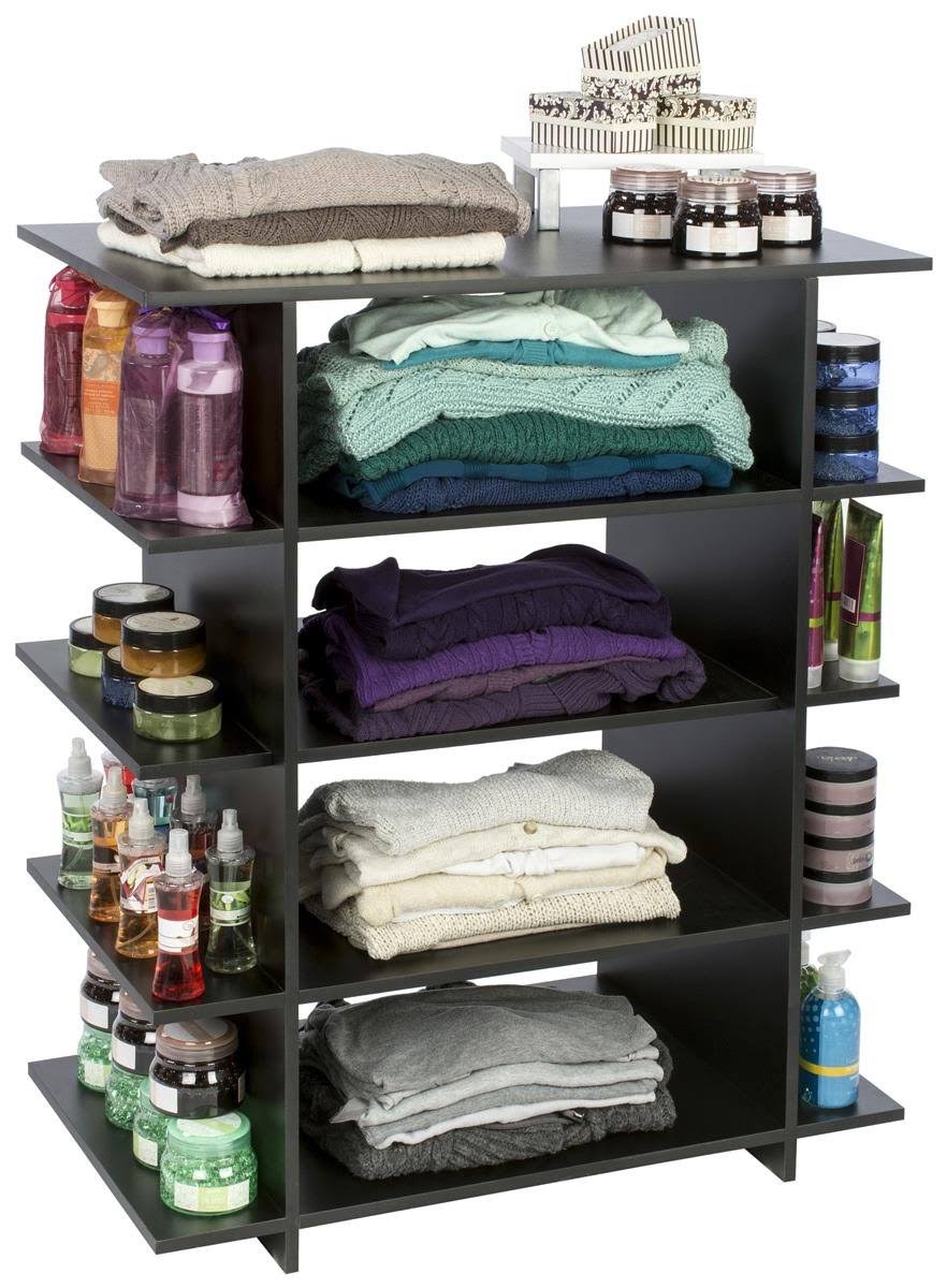 Wood Retail Shelf Unit with 12 Storage Areas K849432