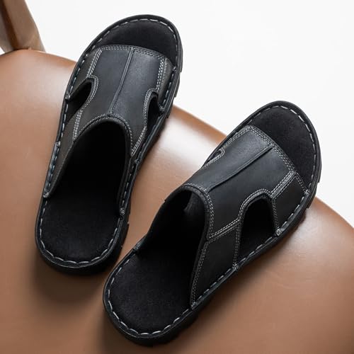 Leather Slip On Sandals L7433