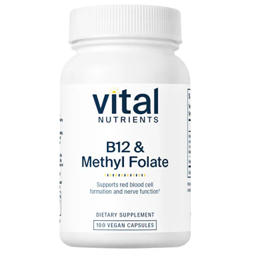 B-12 & Methyl Folate 100 caps N48334