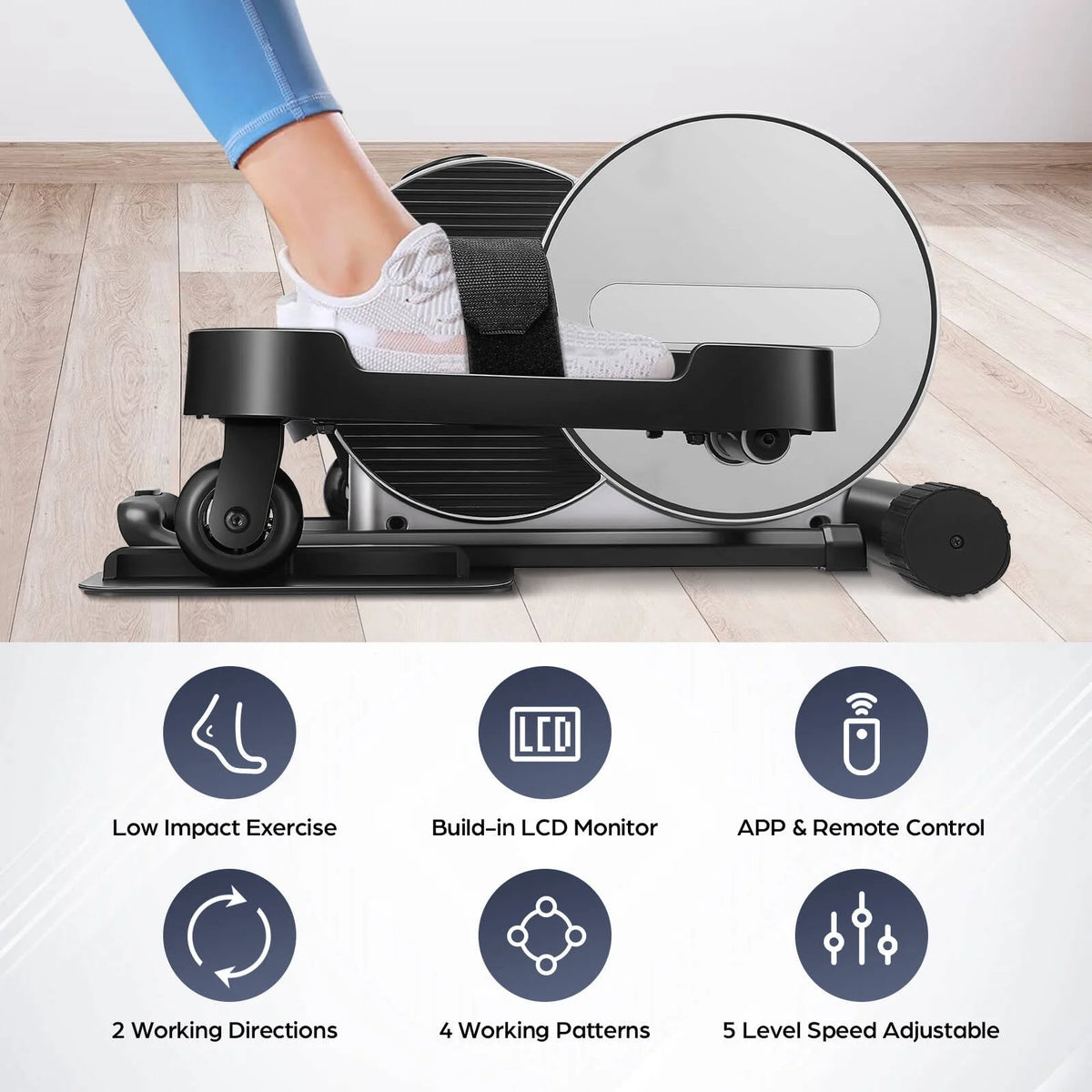 Compact Seated Pedal Exerciser J986