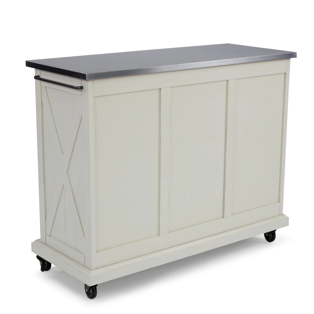 White Wood Kitchen Cart G97155
