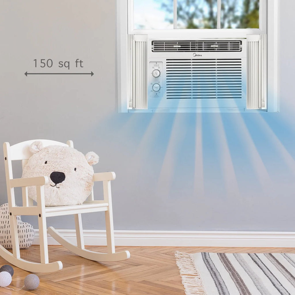 5,000 BTU 150 Sq Ft White Window Air Conditioner S221436