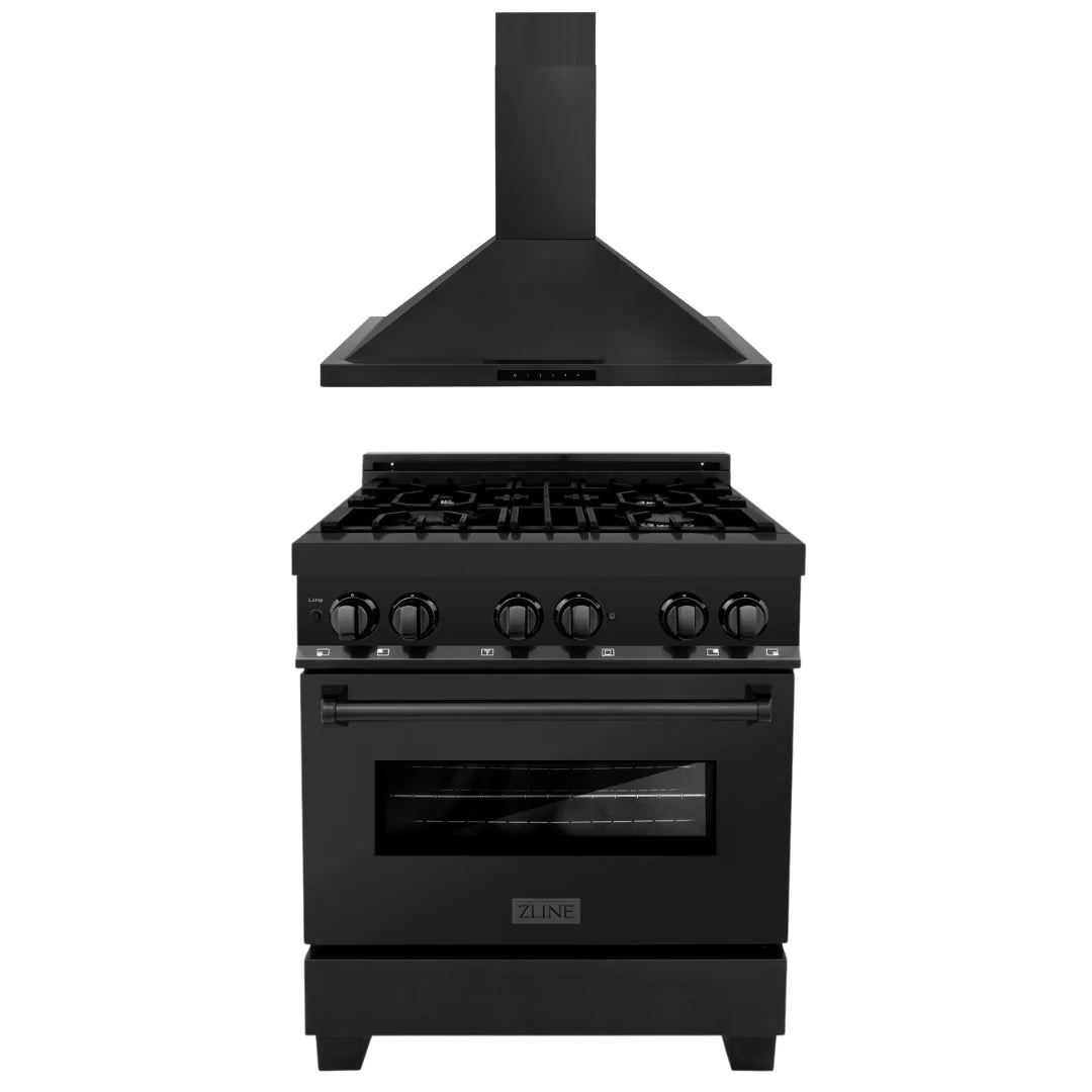 30 in. Dual Fuel Range and Range Hood Appliance Package L778631